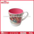 Cartoon decal melamine 350ml custom plastic mugs